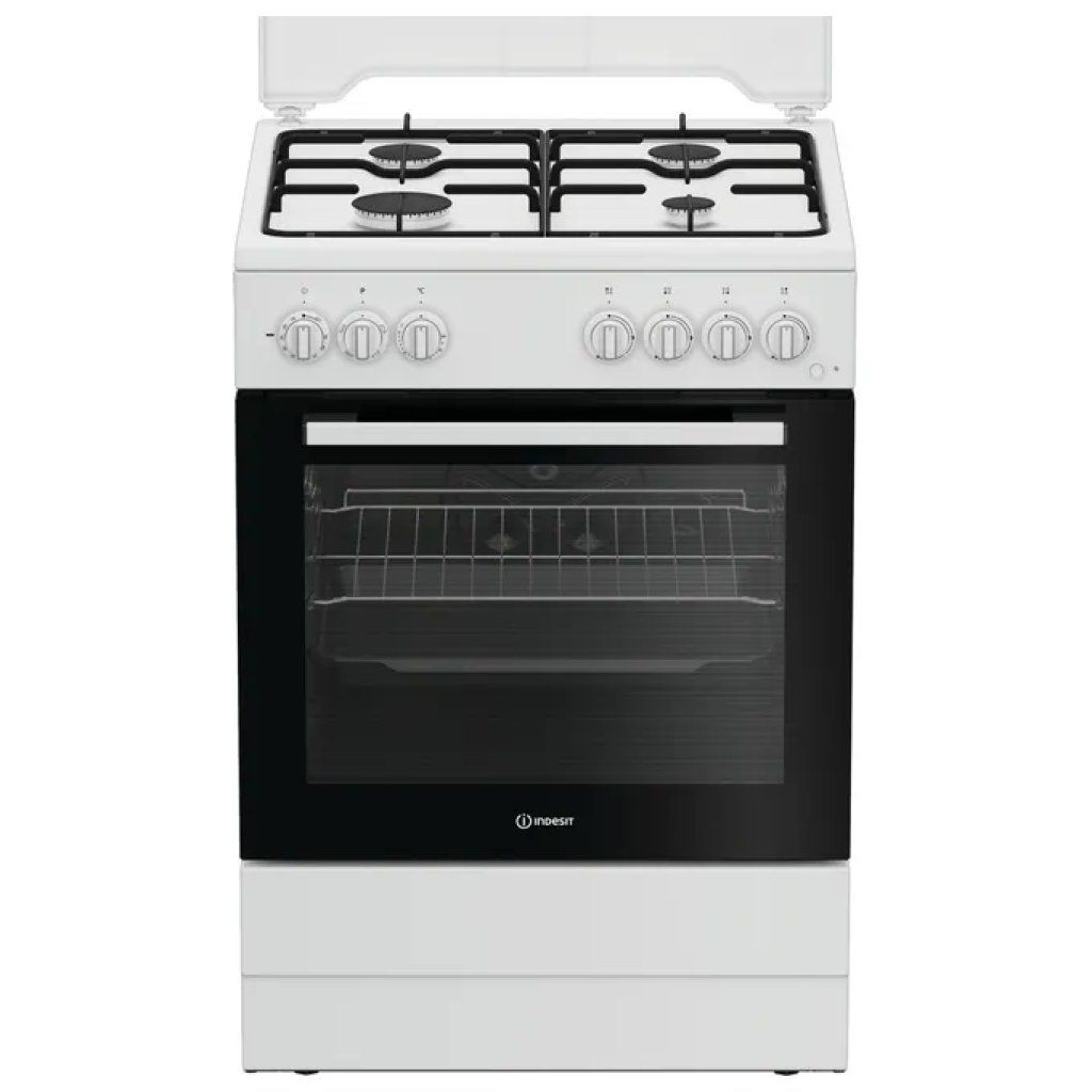 Indesit I6G3PMW Cucina Gas 4 Fuochi, Forno Elettrico 73 L, Grill, Classe A, 60x60 cm, Bianca Indesit I6G3PMW Cucina Gas 4 Fuochi, Forno Elettrico 73 L, Grill, Classe A, 60x60 cm, Bianca