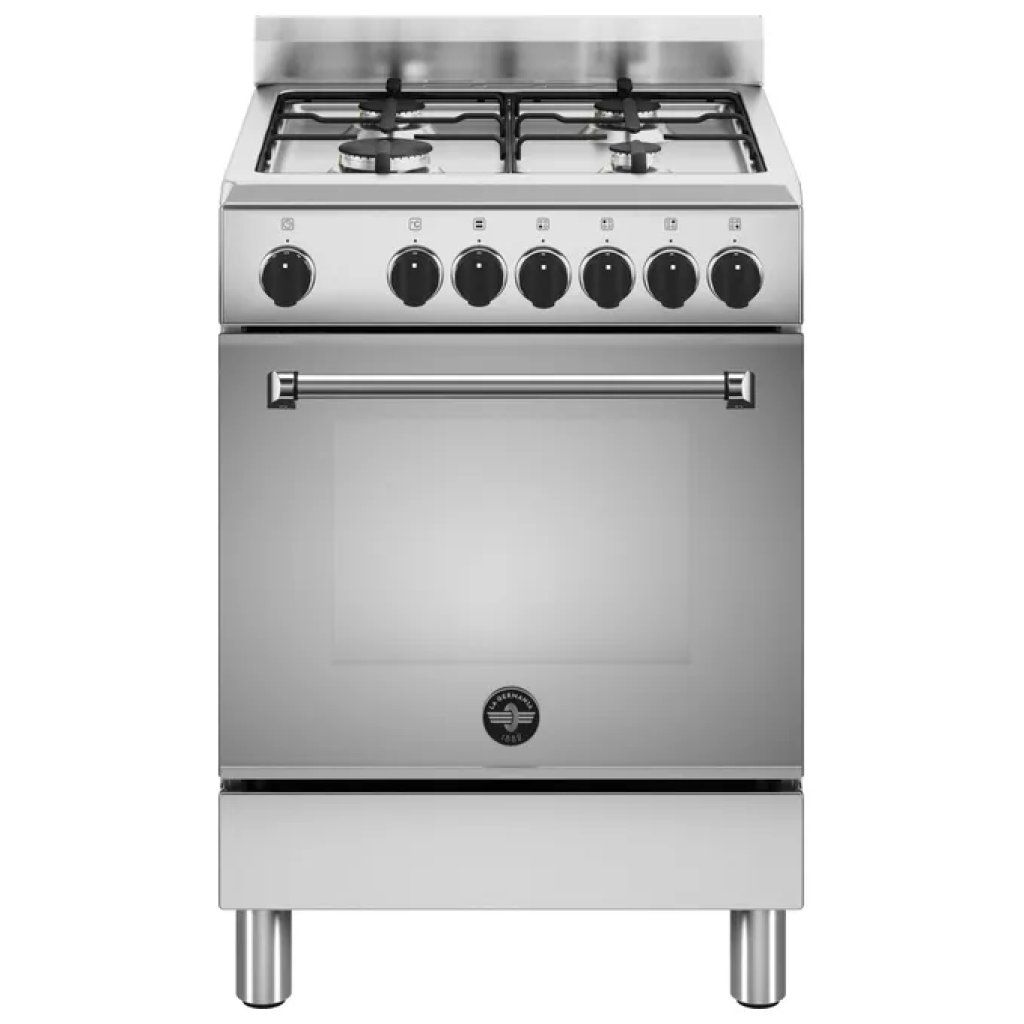 La Germania AMN664EXV/24 Cucina a Gas 60 cm, Forno Elettrico Ventilato 56 L, Classe A, Inox La Germania AMN664EXV/24 Cucina a Gas 60 cm, Forno Elettrico Ventilato 56 L, Classe A, Inox