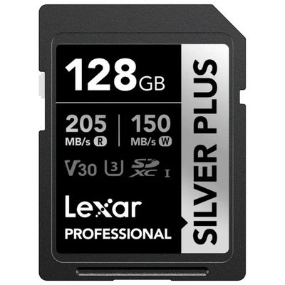 Lexar Professional SILVER PLUS SDXC 128 GB UHS-I U3 V30 Lexar Professional SILVER PLUS SDXC 128 GB UHS-I U3 V30