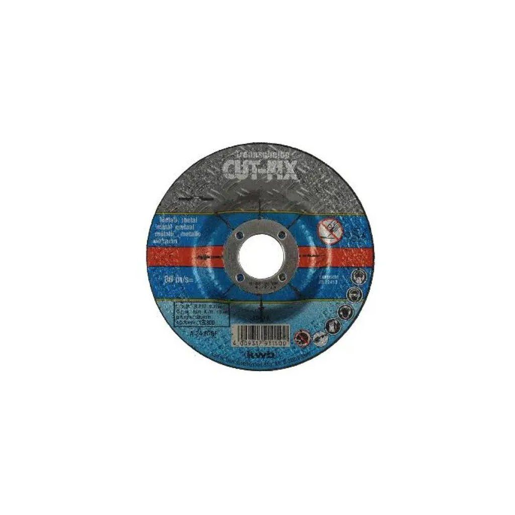KWB CUT-FIX Disco da taglio per metallo 125 x 3 x 22,23 mm KWB CUT-FIX Disco da taglio per metallo 125 x 3 x 22,23 mm