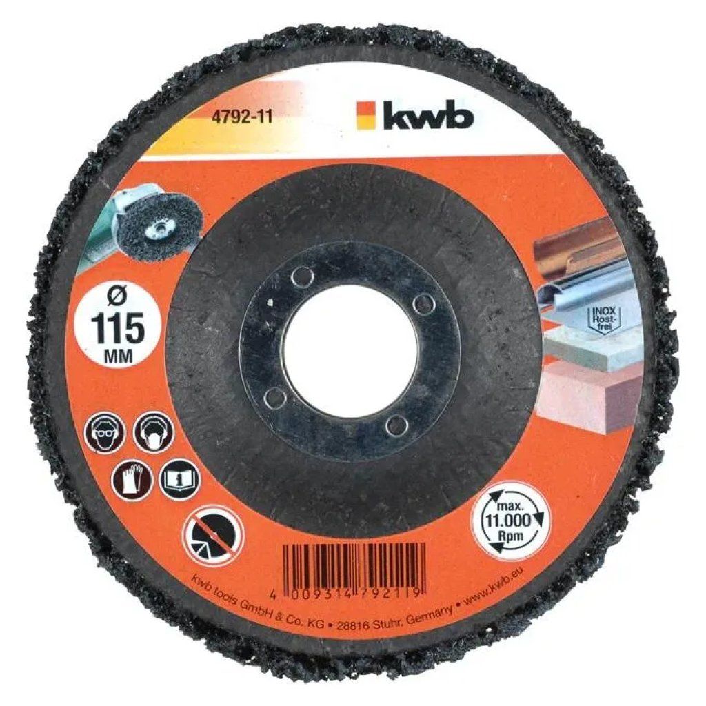 KWB Disco pulitore da 125 mm per smerigliatrice KWB Disco pulitore da 125 mm per smerigliatrice