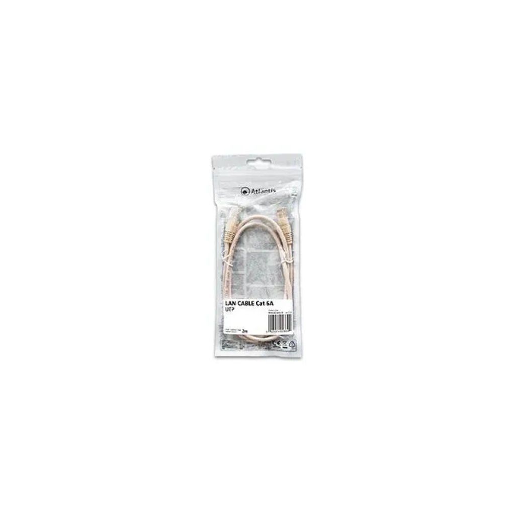 Atlantis Land Cavo Ethernet Cat6A U-UTP 2 m RJ45 Beige