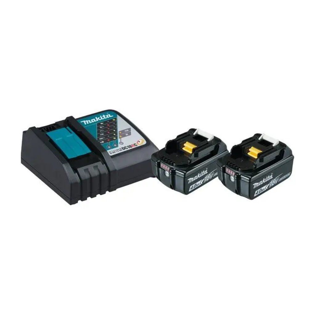 Makita 197490-7 Kit batterie LXT 18 V 4 Ah con caricatore rapido Makita 197490-7 Kit batterie LXT 18 V 4 Ah con caricatore rapido