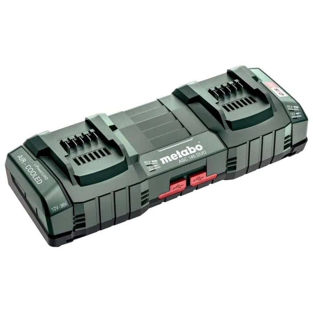 Metabo ASC 145 DUO Caricabatterie Doppio Rapido 12–36 V Metabo ASC 145 DUO Caricabatterie Doppio Rapido 12–36 V