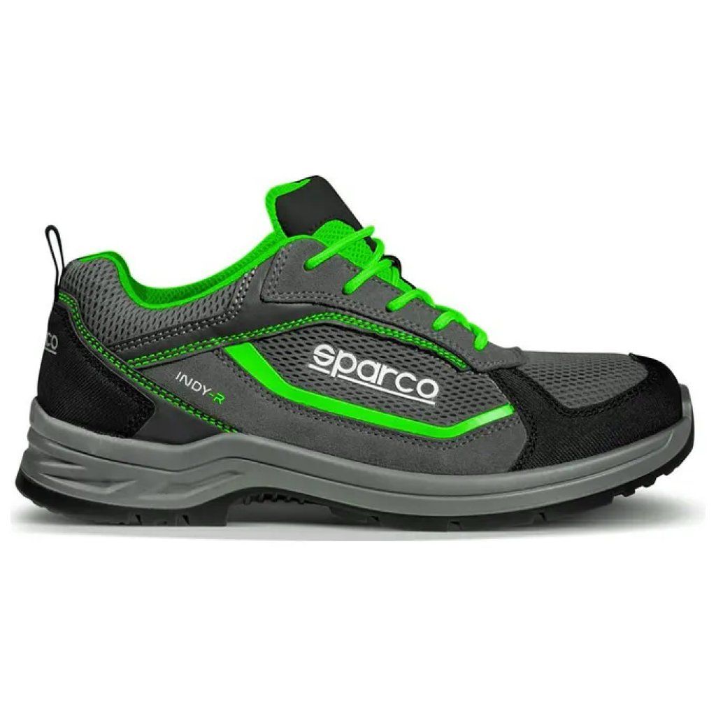 Sparco Indy Sonoma Scarpe Antinfortunistiche S1P ESD SR – Grigio/Verde Sparco Indy Sonoma Scarpe Antinfortunistiche S1P ESD SR – Grigio/Verde