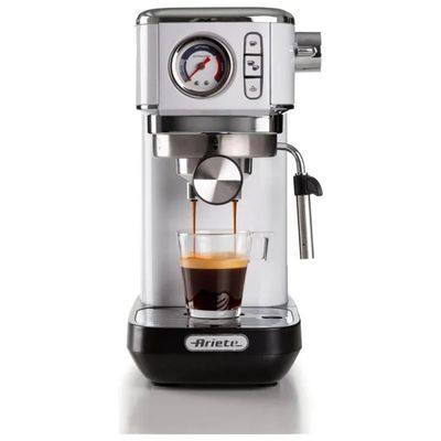 Ariete 1381 Metal Slim – Macchina da Caffè Espresso Manuale, 15 bar, 1300 W, Bianca Ariete 1381 Metal Slim – Macchina da Caffè Espresso Manuale, 15 bar, 1300 W, Bianca