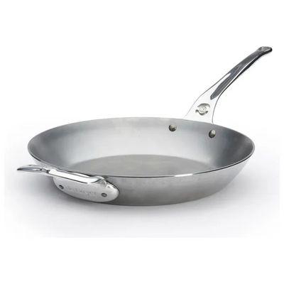 De Buyer Mineral B Pro Padella in Acciaio al Carbonio, 32 cm