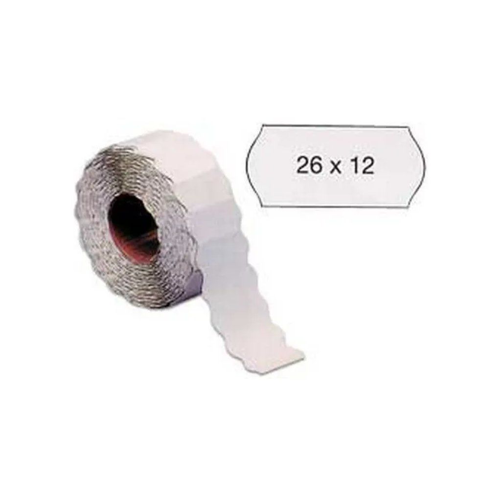 Markin Etichette Rimovibili per Prezzatrice 26 x 12 mm, Bianche, 1500 Pezzi