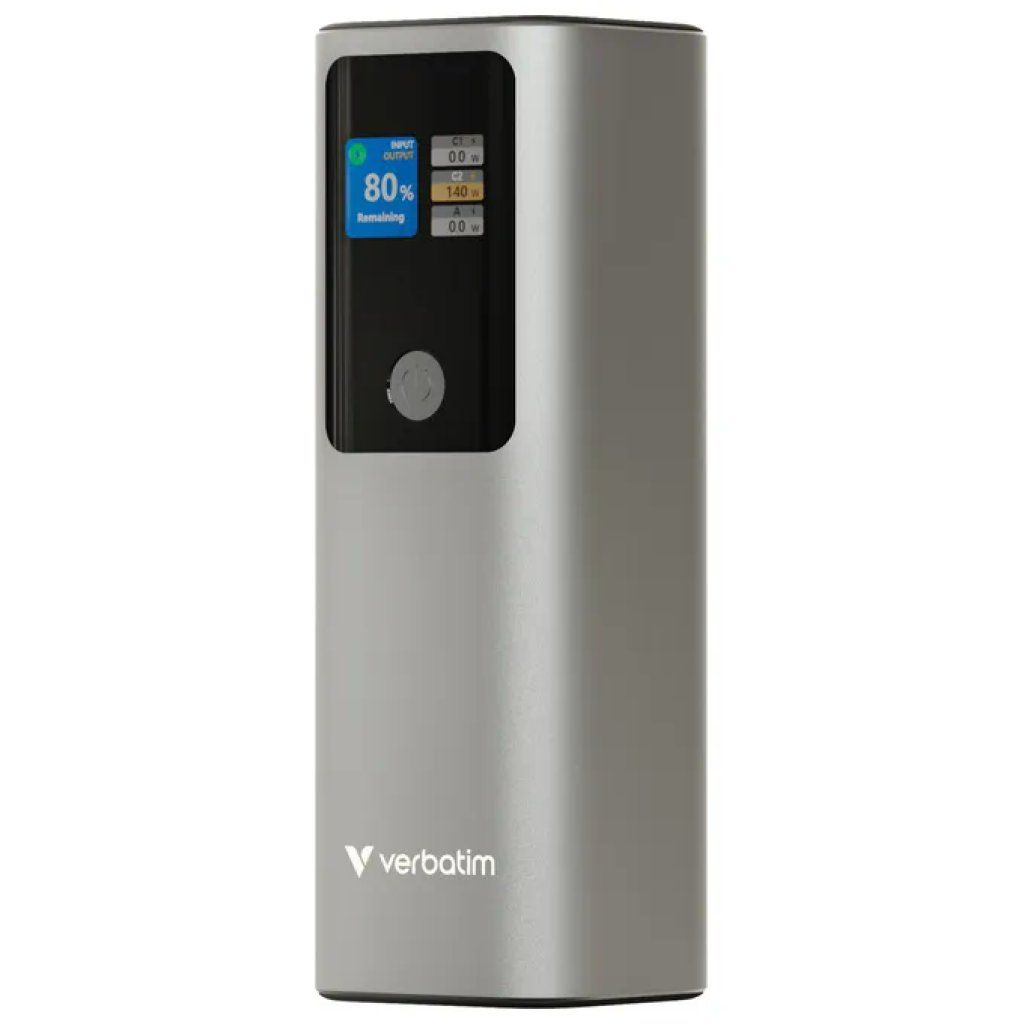 Verbatim Power Bank 27.000 mAh Grigio con Ricarica USB-C PD 3.1 Verbatim Power Bank 27.000 mAh Grigio con Ricarica USB-C PD 3.1