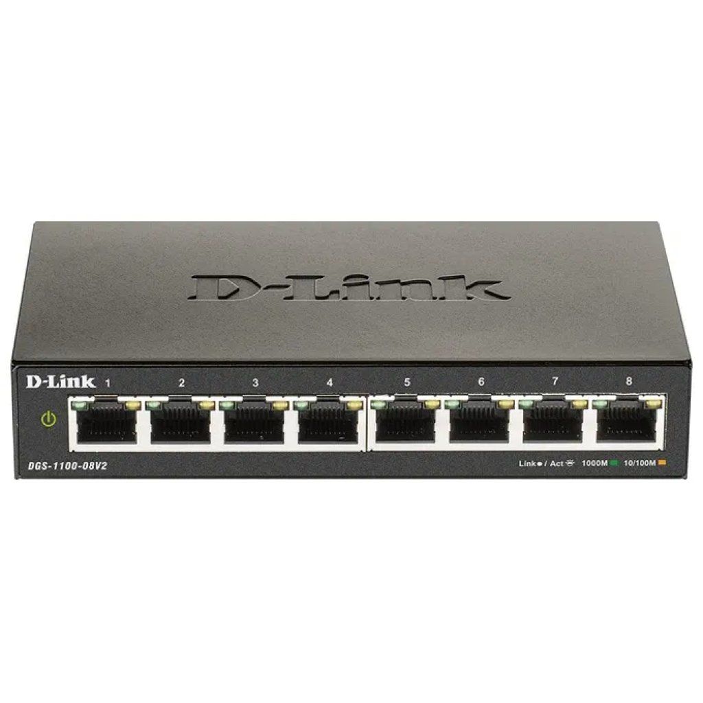 D-Link DGS-1100-08V2-E Switch di Rete Gestito L2 8 Porte Gigabit Ethernet 10-100 D-Link DGS-1100-08V2-E Switch di Rete Gestito L2 8 Porte Gigabit Ethernet 10-100