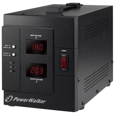 BLUEWALKER PowerWalker AVR 3000/SIV Regolatore di Tensione 3000 VA, 2400 W, 230 V con Display LED