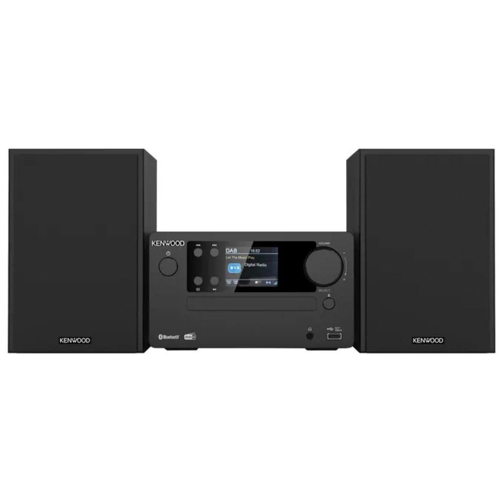 Kenwood M-725DAB-B Micro Hi-Fi Bluetooth 5.0, DAB+, FM, CD e USB, 50 W, Nero Kenwood M-725DAB-B Micro Hi-Fi Bluetooth 5.0, DAB+, FM, CD e USB, 50 W, Nero