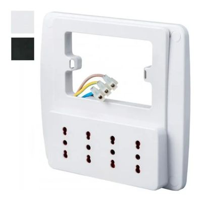 ROSI Emilia RS94130 Multipresa da Parete 4 Prese Bipasso Bianca