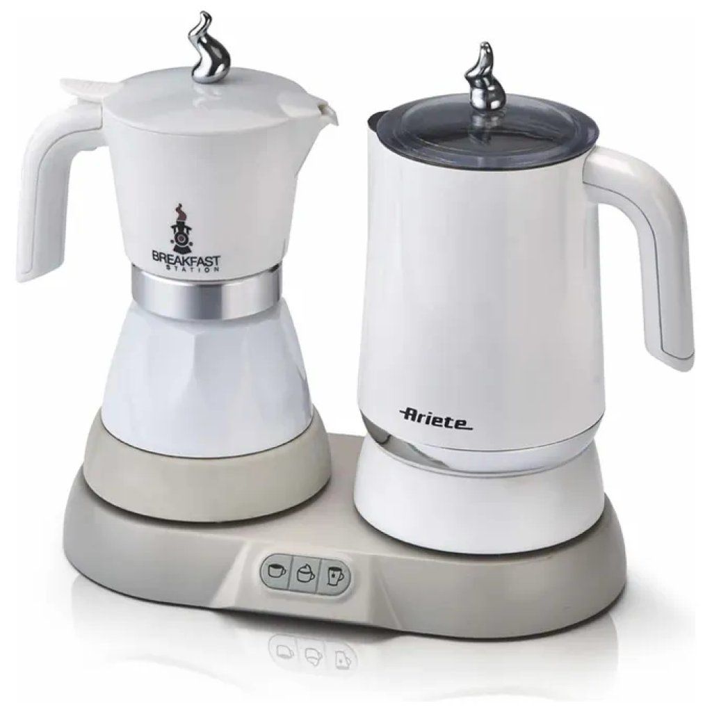 Ariete 1344 Breakfast Station Moka Elettrica 3 in 1, 500 W, Bianca Ariete 1344 Breakfast Station Moka Elettrica 3 in 1, 500 W, Bianca