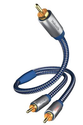 Inakustik 0040803 Cavo Audio RCA a Y 3 m Blu/Argento Inakustik 0040803 Cavo Audio RCA a Y 3 m Blu/Argento