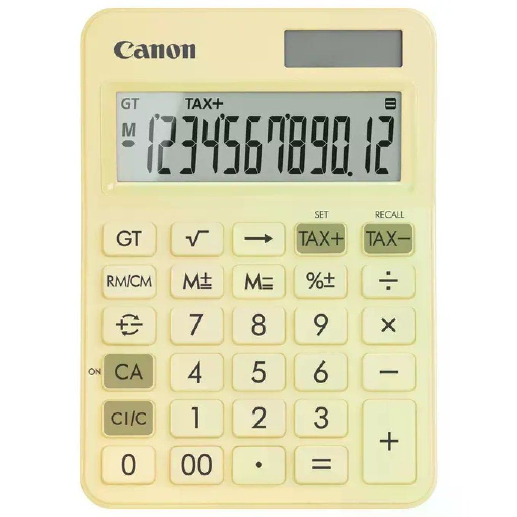Canon LS-125KB Calcolatrice da Tavolo Gialla, 12 Cifre