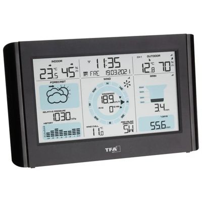 TFA-DOSTMANN TFA Dostmann Weather Pro – Stazione Meteo Radiocontrollata con Anemometro e Pluviometro TFA-DOSTMANN TFA Dostmann Weather Pro – Stazione Meteo Radiocontrollata con Anemometro e Pluviometro