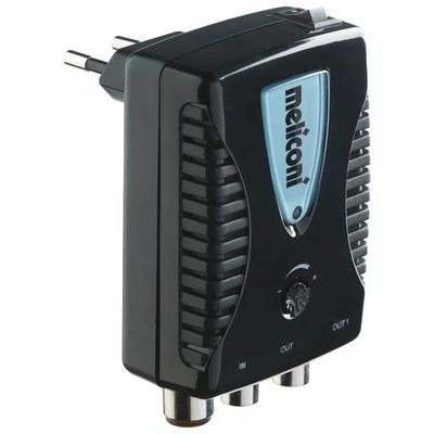 Meliconi AMP200 Amplificatore di Segnale TV da Interni, 2 Uscite, Filtro LTE, Nero Meliconi AMP200 Amplificatore di Segnale TV da Interni, 2 Uscite, Filtro LTE, Nero