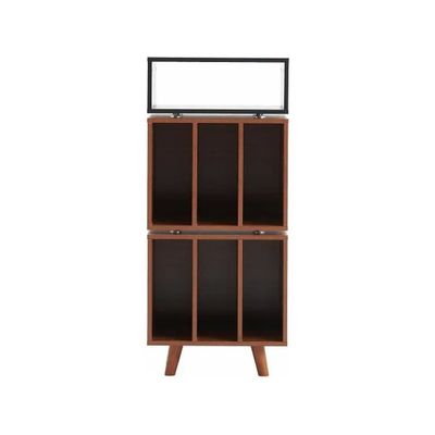 Norstone Stockholm 1100 Mobile Hi-Fi per Vinili e Giradischi, Nero e Noce Norstone Stockholm 1100 Mobile Hi-Fi per Vinili e Giradischi, Nero e Noce