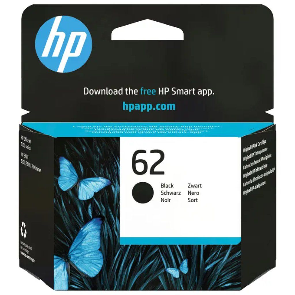 HP Cartuccia HP 62 originale nera, 4 ml – C2P04AE#301 HP Cartuccia HP 62 originale nera, 4 ml – C2P04AE#301