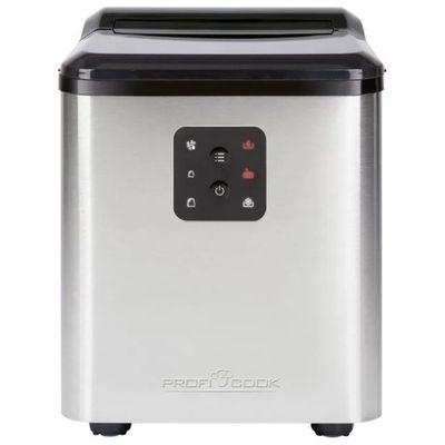 ProfiCook PC-EWB 1253 Macchina per ghiaccio 12 kg/24 h, 120 W, nero e grigio