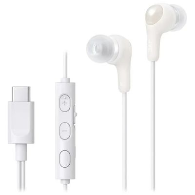 JVC HA-FR9UC Auricolari In-Ear USB-C con Microfono, Bianchi