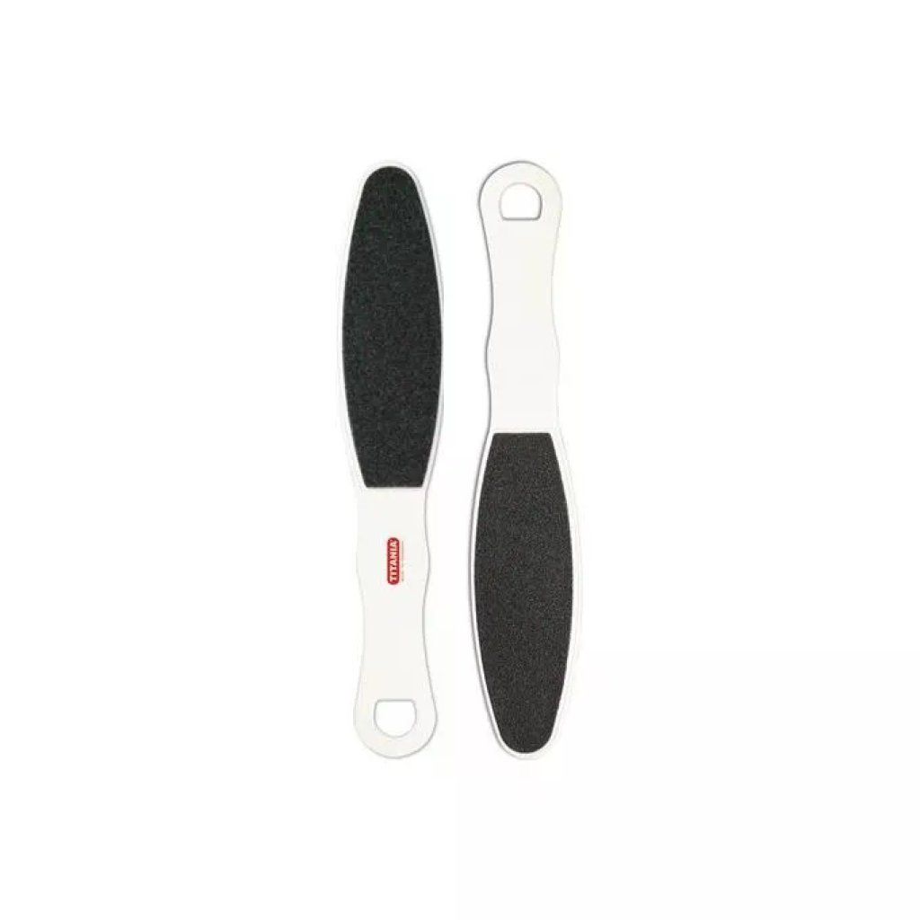 TITANIA 3020 – Lima per piedi doppia faccia, nero e bianco, 23 cm