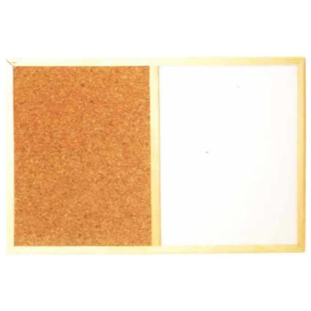AMORIM Bacheca Memo in Sughero con Cornice in Legno 60 x 39 cm