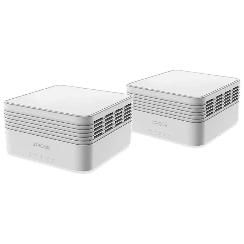 Strong MESHKITAX3000 Sistema Wi-Fi Mesh 6 Dual Band, kit da 2 unità Strong MESHKITAX3000 Sistema Wi-Fi Mesh 6 Dual Band, kit da 2 unità