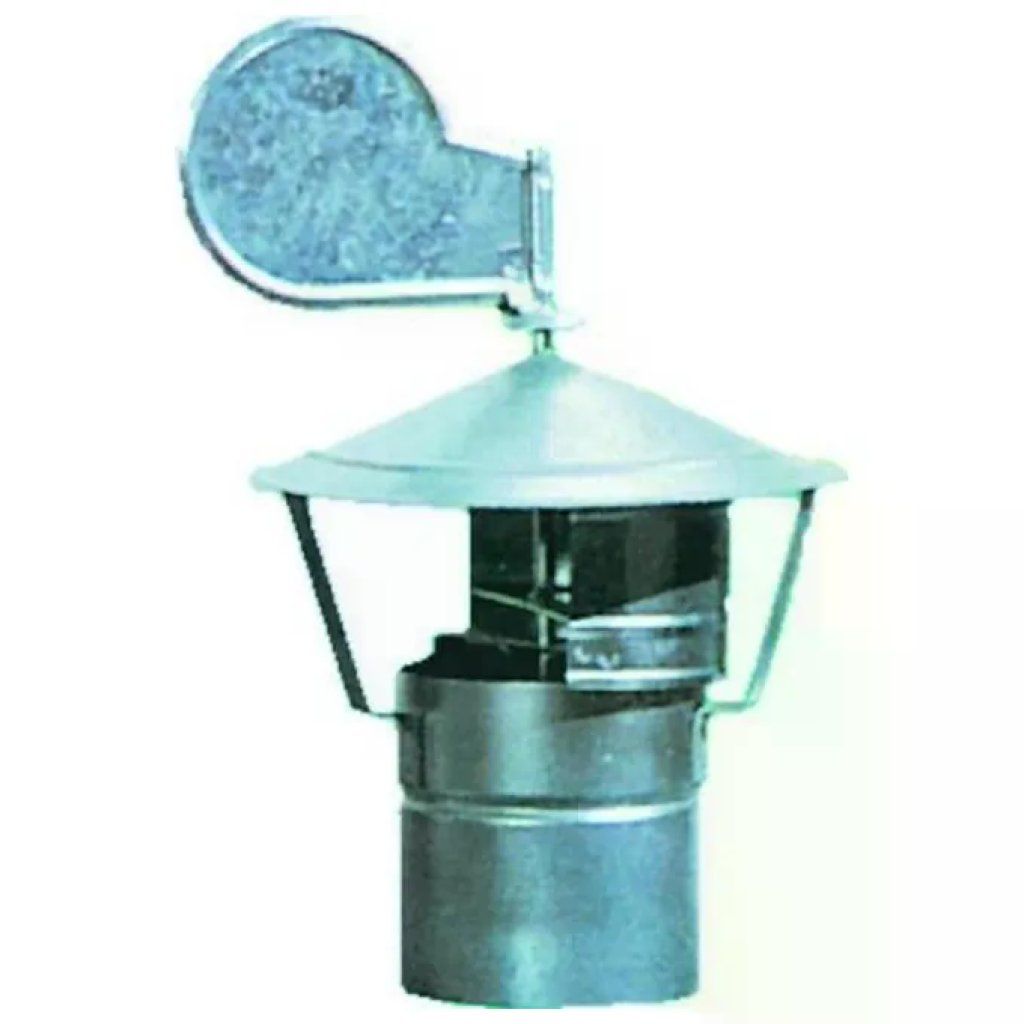 VIGOR-BLINKY Fumaiolo girevole zincato antivento 10 cm VIGOR-BLINKY