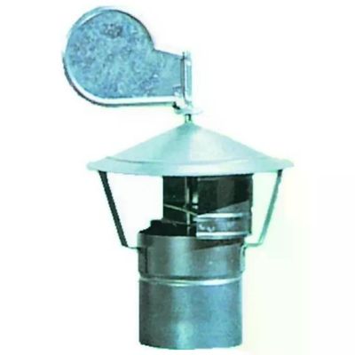 VIGOR-BLINKY Fumaiolo girevole zincato antivento 10 cm VIGOR-BLINKY