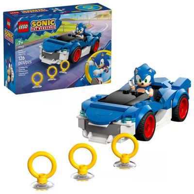 LEGO Sonic Speedster Lightning 77117 – Auto da corsa con minifigure LEGO Sonic Speedster Lightning 77117 – Auto da corsa con minifigure