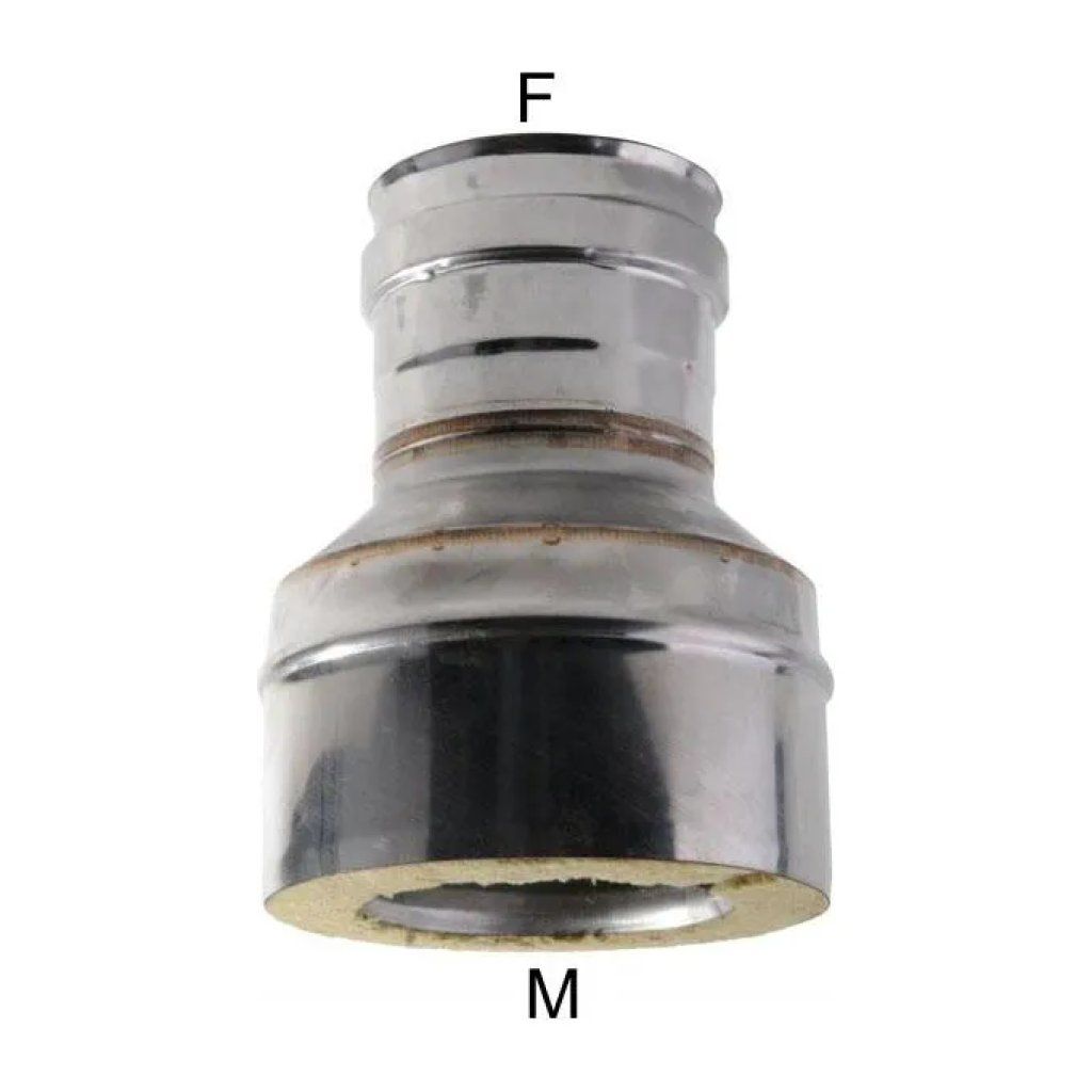 MARAL Adattatore inox doppia parete 8F-DP 8-13 DP, isolamento 25 mm