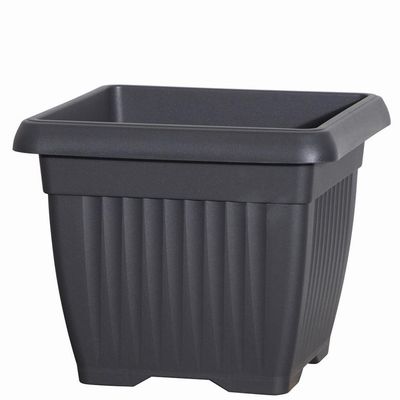 VIGOR-BLINKY Vigor Vaso Quadrato Antracite Art. 630 – 30 × 30 × 25 cm