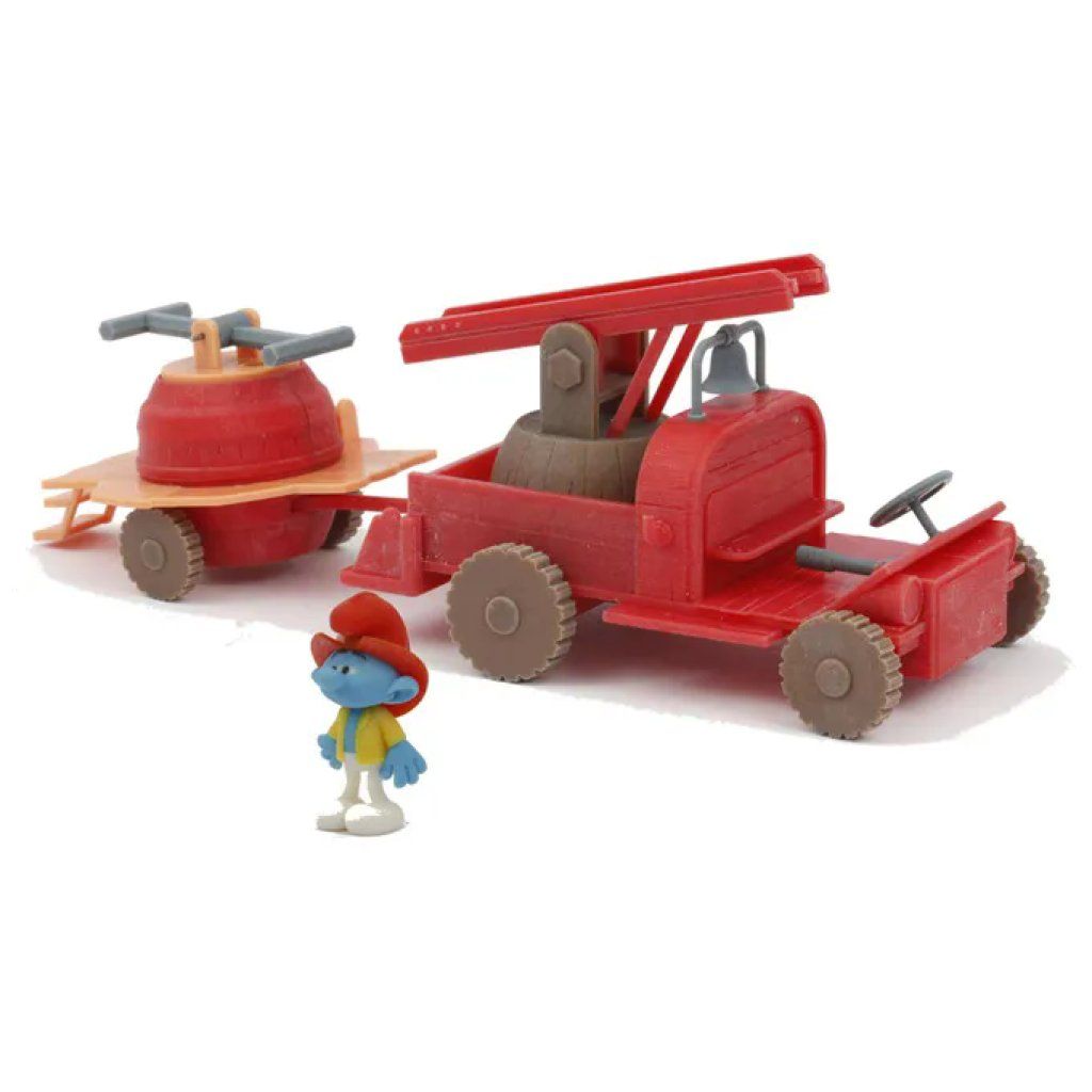 GIOCHI PREZIOSI I Puffi Playset Camion dei Pompieri con Puffo Zuccone