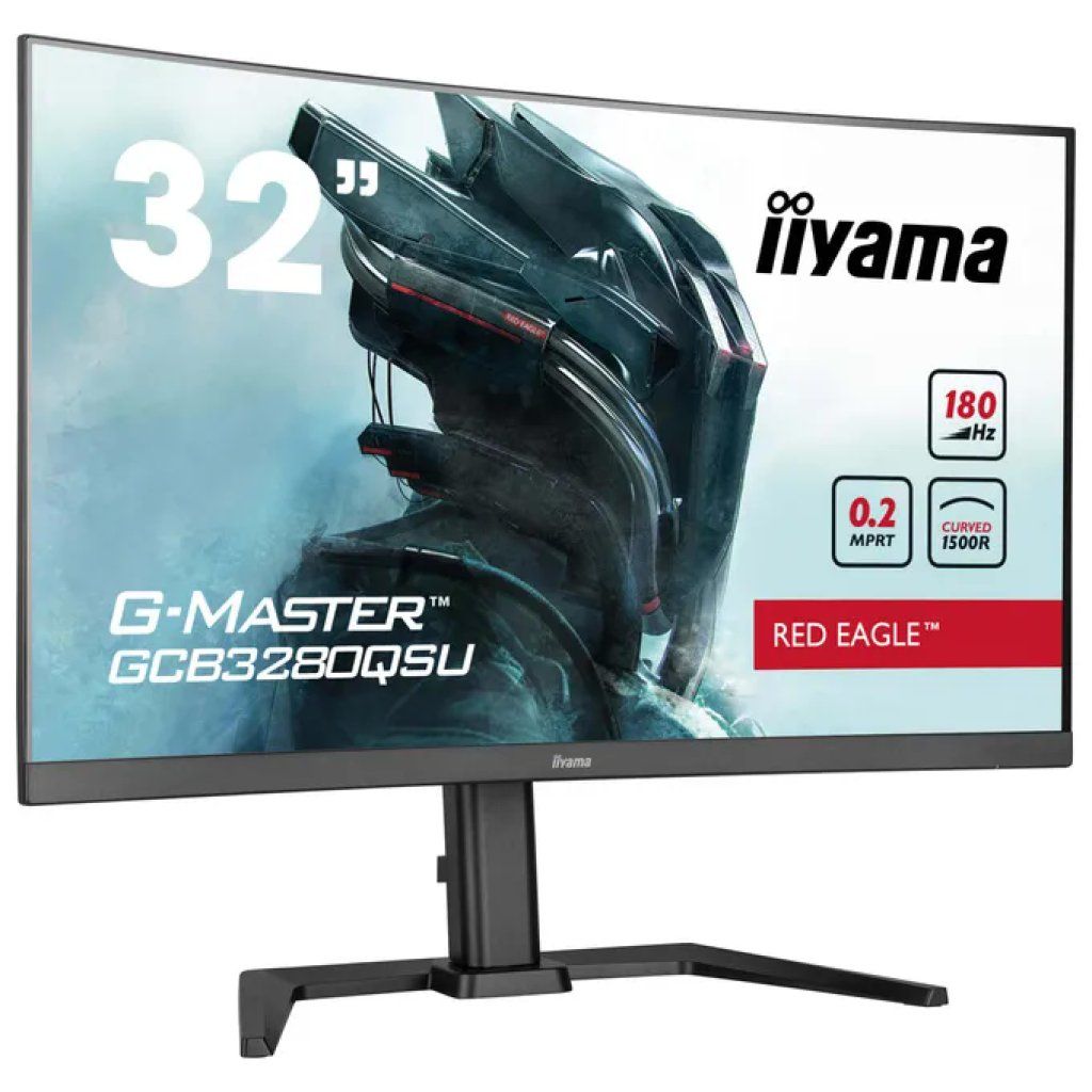 Iiyama G-MASTER Red Eagle GCB3280QSU-B2 Monitor Gaming Curvo 32 Iiyama G-MASTER Red Eagle GCB3280QSU-B2 Monitor Gaming Curvo 32" QHD 180Hz