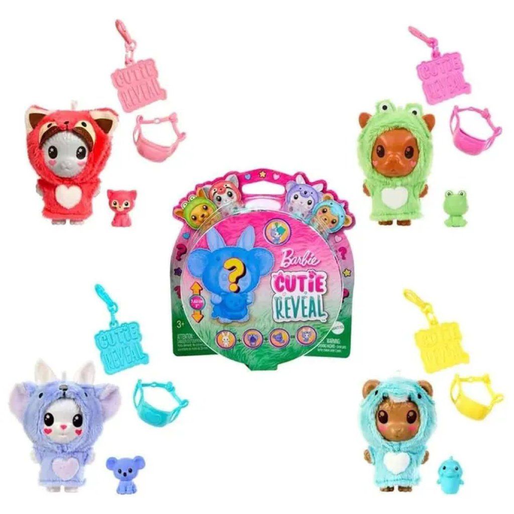 Barbie Cutie Reveal Pets HRK32 – Bambola con 5 sorprese e animali Barbie Cutie Reveal Pets HRK32 – Bambola con 5 sorprese e animali