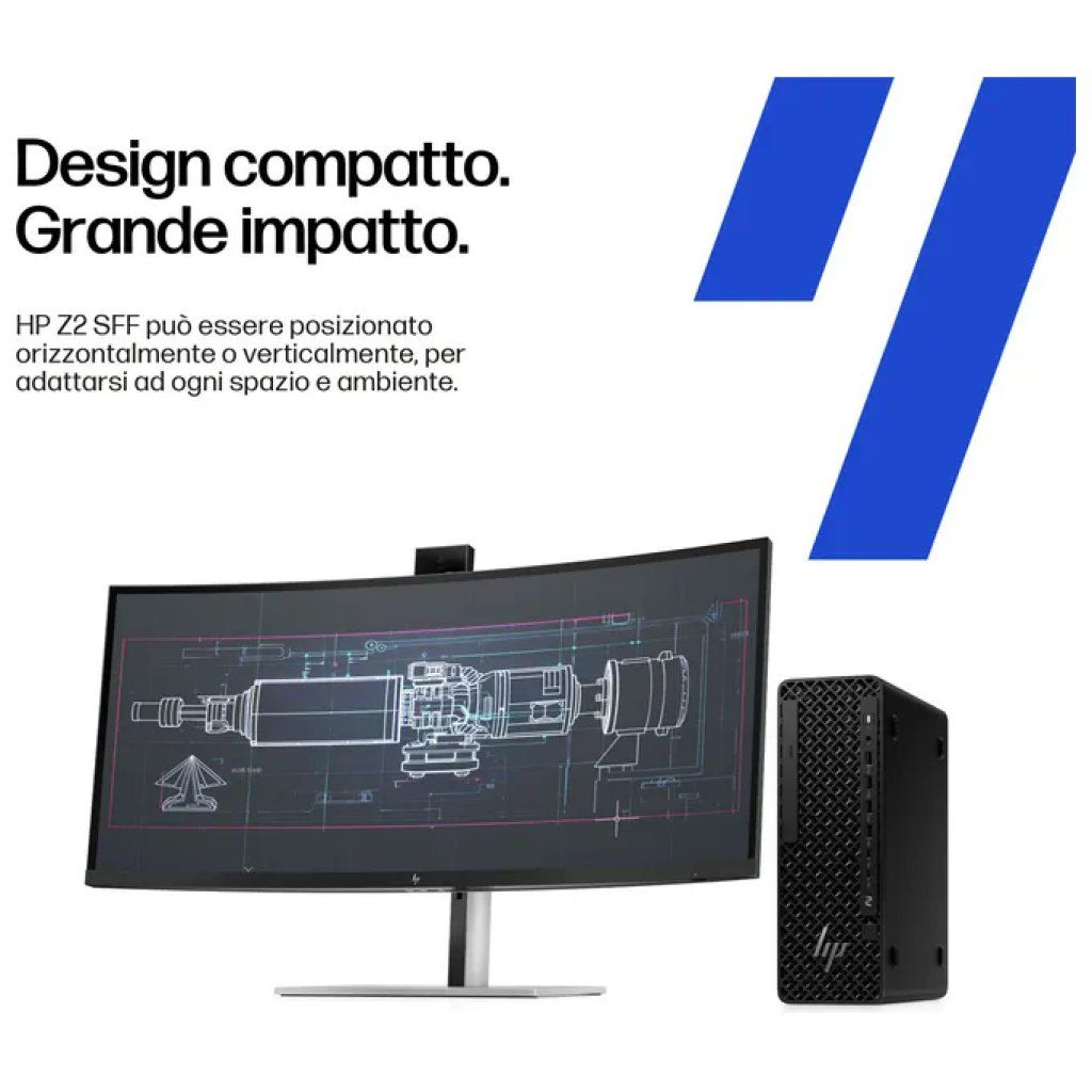 HP Z2 SFF G1i Workstation AI, Core i7, 32 GB, SSD 1 TB, Windows 11 Pro