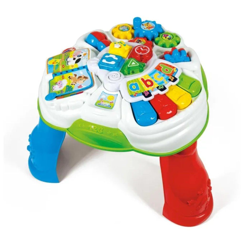 Clementoni Tavolo Prime Scoperte – Gioco educativo luminoso per bambini 10-36 mesi