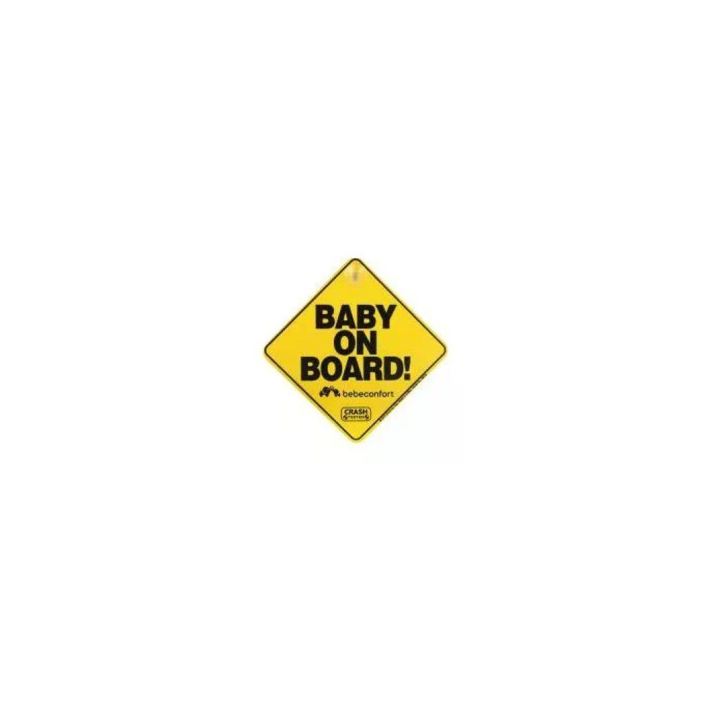 BEBECONFORT Bebe Confort Baby on Board – Cartello Auto Nero e Giallo BEBECONFORT Bebe Confort Baby on Board – Cartello Auto Nero e Giallo