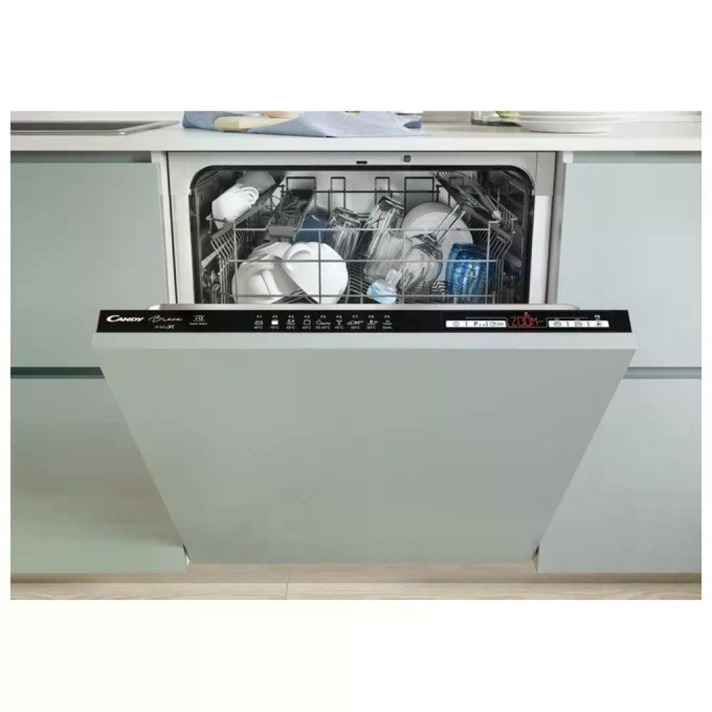 Candy Brava CDIN 4D340PB – Lavastoviglie da incasso a scomparsa totale, 13 coperti, classe D Candy Brava CDIN 4D340PB – Lavastoviglie da incasso a scomparsa totale, 13 coperti, classe D