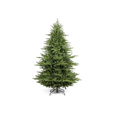 Amicasa Braies Albero di Natale Sintetico 1374 Punte Montaggio a Ombrello Colore Verde