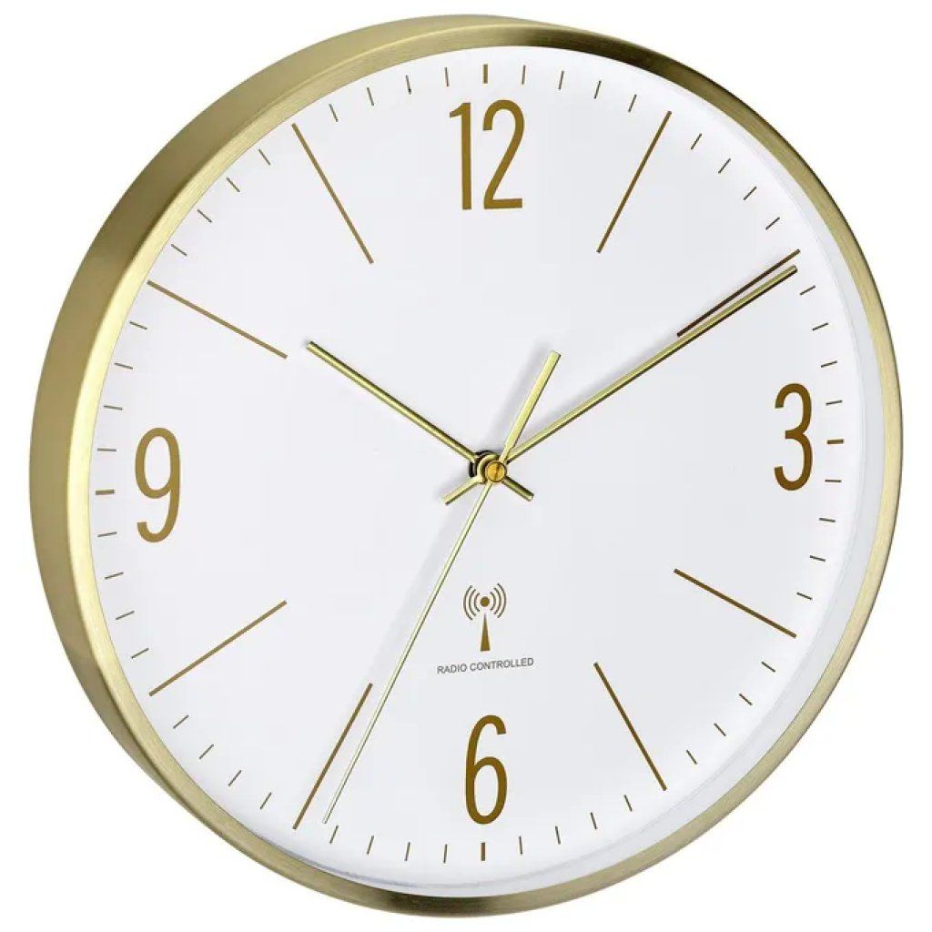 TFA-DOSTMANN TFA Dostmann 60.3534.53 Orologio da parete radiocontrollato 30 cm, oro