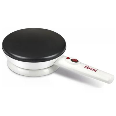Girmi TS36 Crepiera Elettrica 800 W con Piastra Antiaderente da 20 cm, Bianca