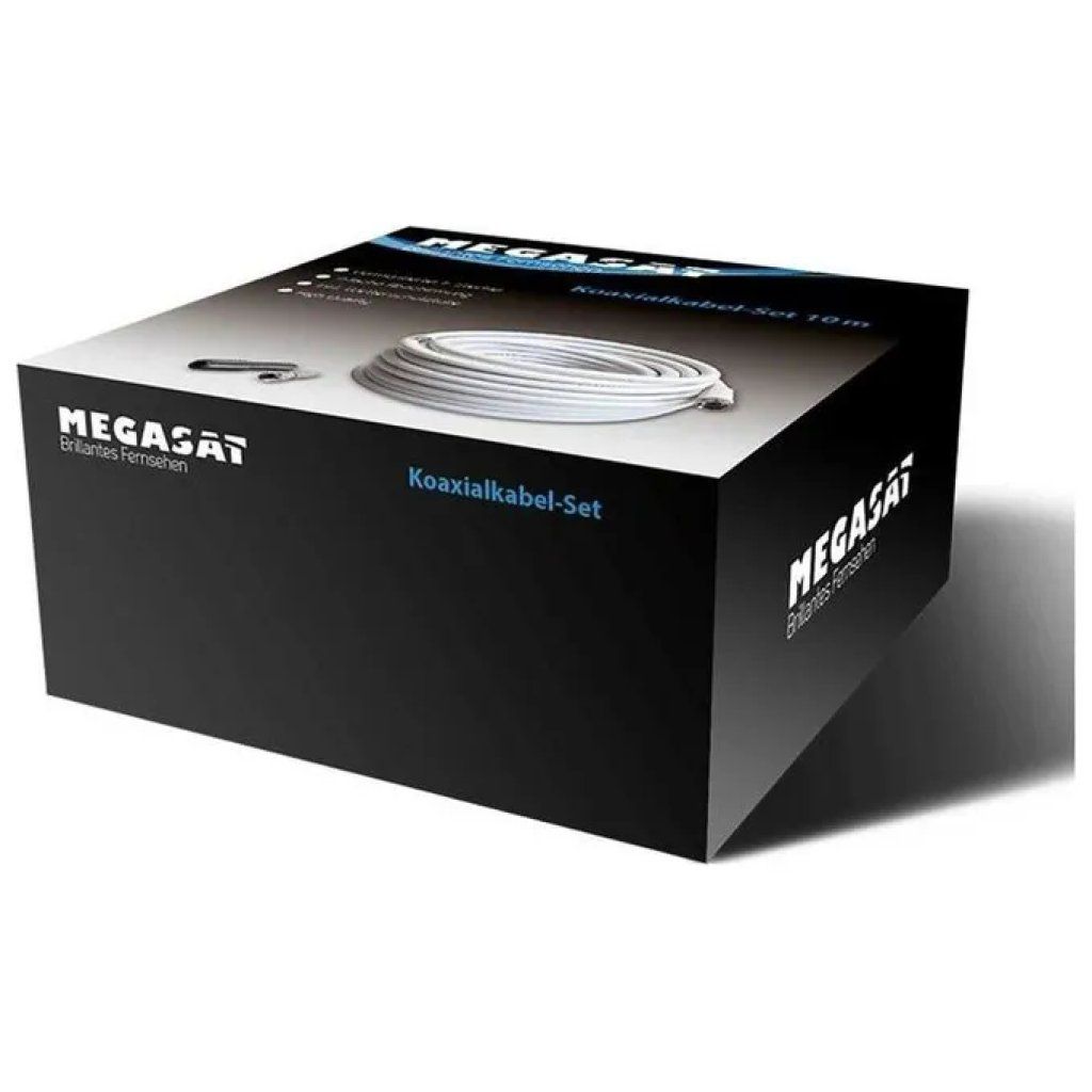 Megasat 120 Cavo Coassiale 30 m con Connettori F Megasat 120 Cavo Coassiale 30 m con Connettori F