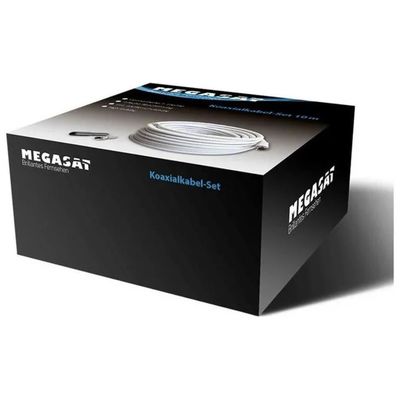 Megasat 120 Cavo Coassiale Bianco da 30 m con Connettori F