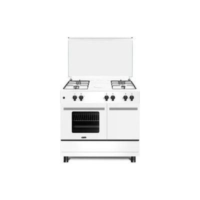 DELONGHI De’Longhi DL964GEWB Cucina a Gas 4 Fuochi, Forno 63 L con Grill Elettrico, Bianca