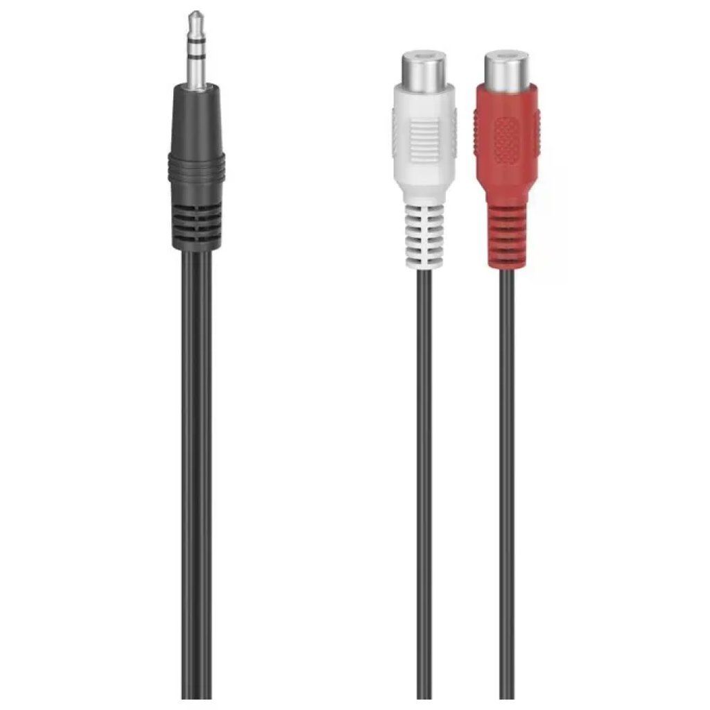 Hama adattatore audio Jack 3,5 mm maschio a 2 RCA femmina, 10 cm