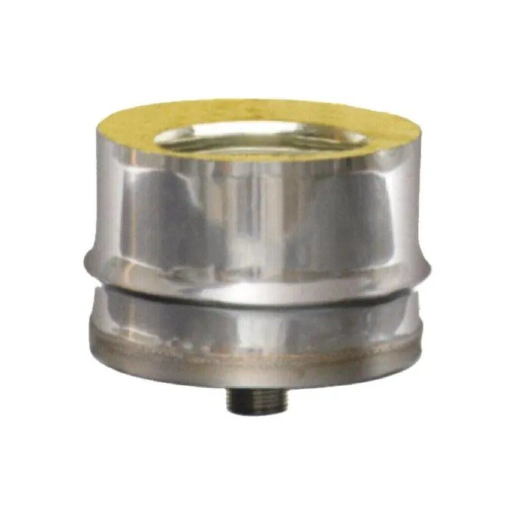 MARAL Tappo scarico condensa inox doppia parete 10-15 cm