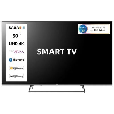 Saba SA50KM10VDA Smart Tv Led 4K Ultra HD 50 Pollici Sistema VIDAA HDR Tivu'sat Saba SA50KM10VDA Smart Tv Led 4K Ultra HD 50 Pollici Sistema VIDAA HDR Tivu'sat